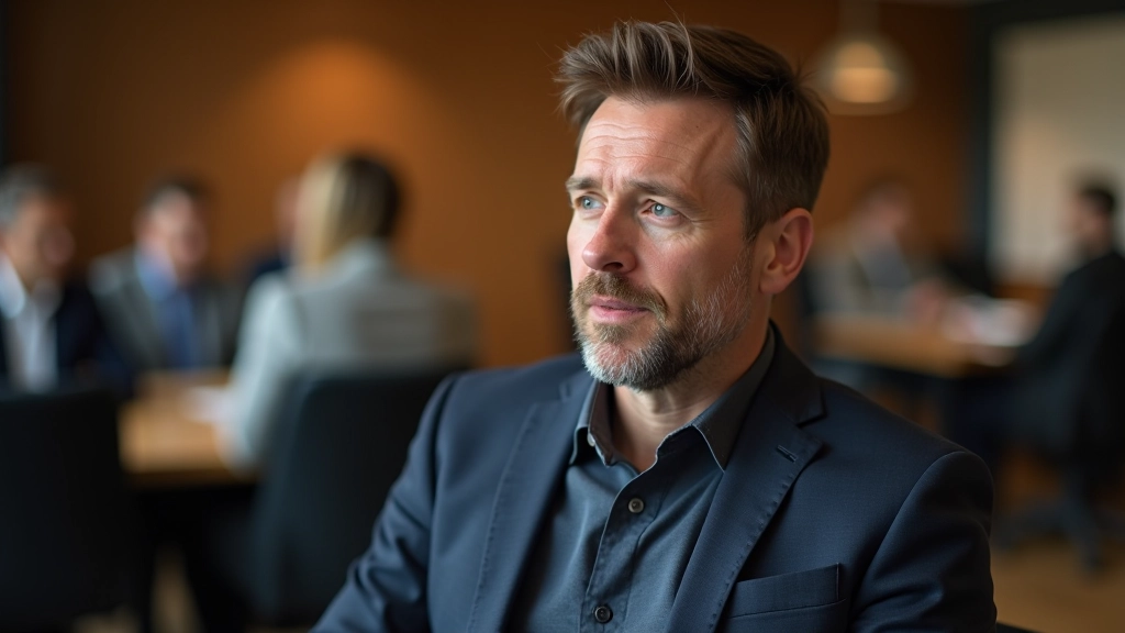 Twee professionals in gesprek, gezicht naar gezicht, intens oogcontact, rustige omgeving