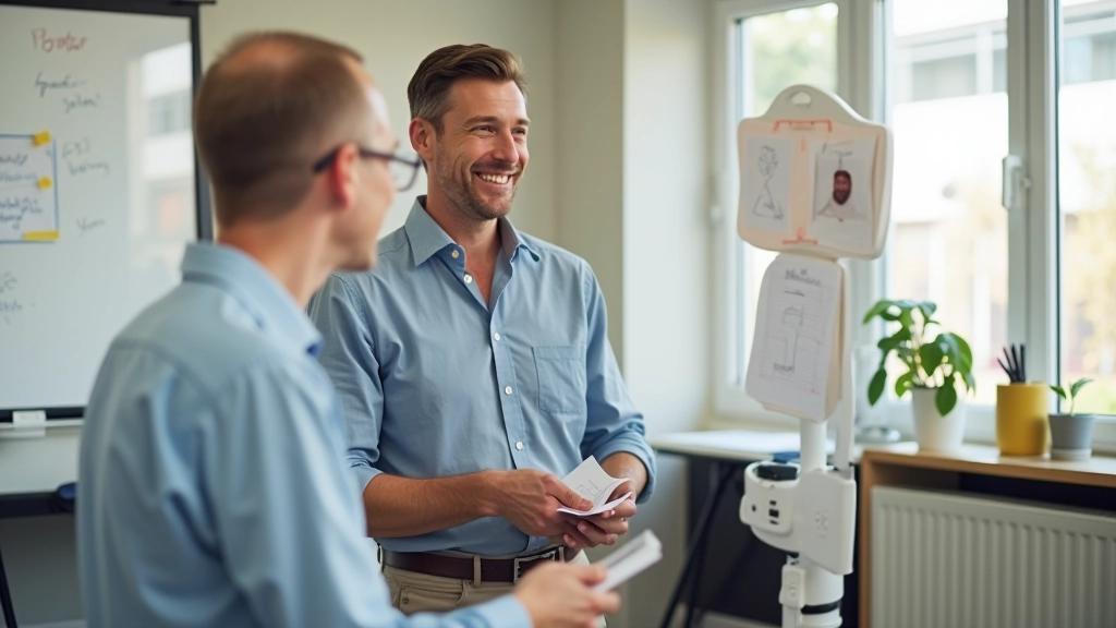 Mentor helpt jonger professional met coaching, vertrouwen opbouw, zakelijke setting