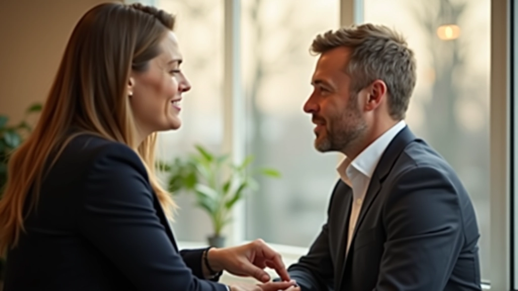 Twee collega's in gesprek bij raam, openhartige communicatie, natuurlijk licht, professionele setting